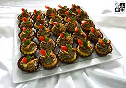 Tartoletki z duszonymi pieczarkami