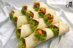 Torilla z łososiem i ze schabem