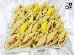 Conchiglioni z krewetkami i surimi