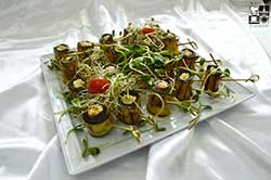 Mus z pstrąga z pistacjami