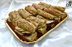 Sandwich z bagietki żytniej i pszennej